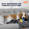 Nerf Dog Hasbro Squeak and Crinkle Plush Toy for Dogs (Yellow/Blue) Dogs-Toys Nerf