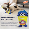 Nerf Dog Hasbro Squeak and Crinkle Plush Toy for Dogs (Yellow/Blue) Dogs-Toys Nerf
