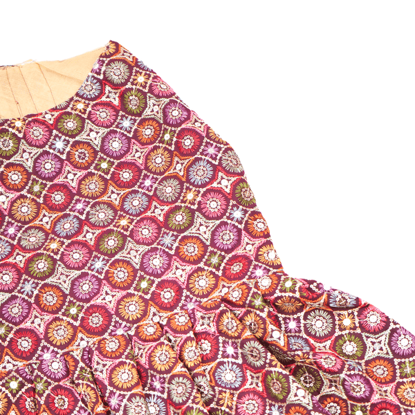 Skatrs Burgundy Regal Ensembl Festive Grace Lehenga for Dogs and Cats
