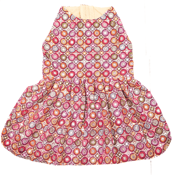 Skatrs Burgundy Regal Ensembl Festive Grace Lehenga for Dogs and Cats