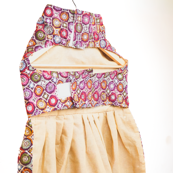Skatrs Burgundy Regal Ensembl Festive Grace Lehenga for Dogs and Cats