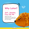 Squeeezys Latex Hedgehog Squeaky Chew Toy for Dogs (Orange)