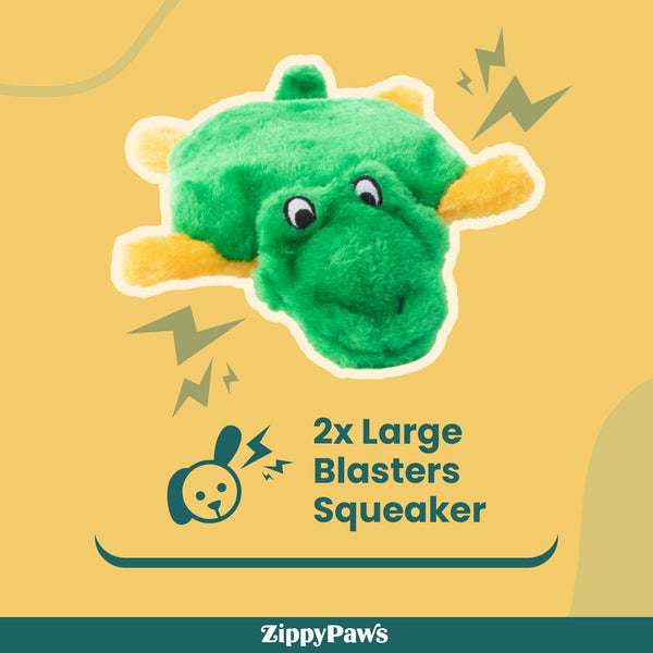 Zippy Paws Squeakie Pads Hippo & Aligator Plush Toy for Dogs