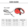 HUFT Retractable Leash With Poop Bag Dispenser for Dogs (Red) Dogs-Collar, Leashes, harnesses Heads Up for Tails