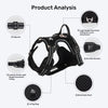 HUFT Xplorers Harness for Dogs (Black) Dogs-Collar, Leashes, harnesses Heads Up for Tails