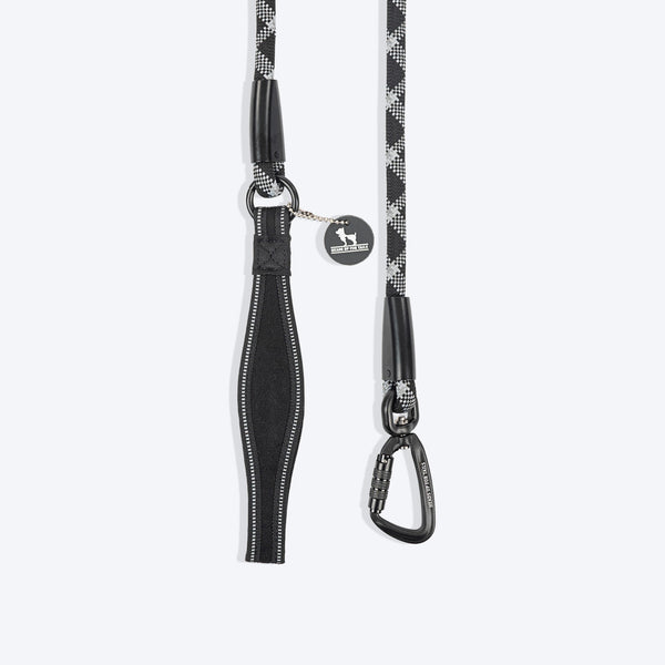 HUFT Xplorers Rope Leash for Dogs (Black)