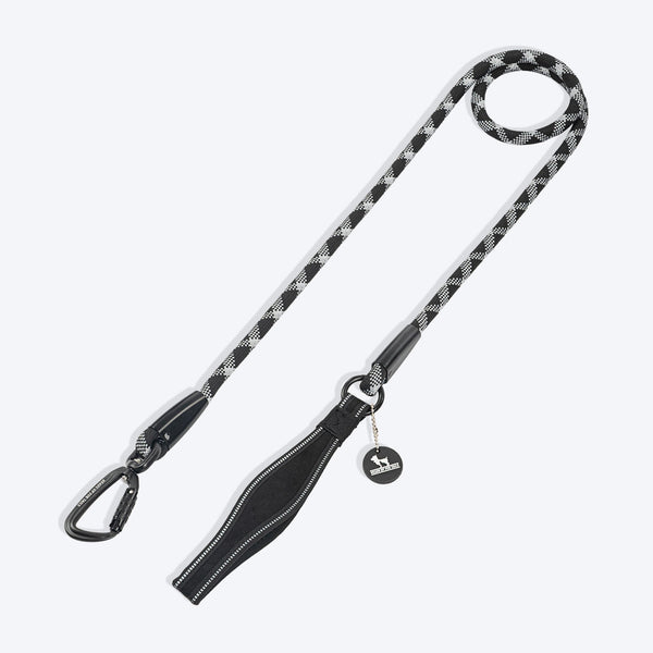 HUFT Xplorers Rope Leash for Dogs (Black)