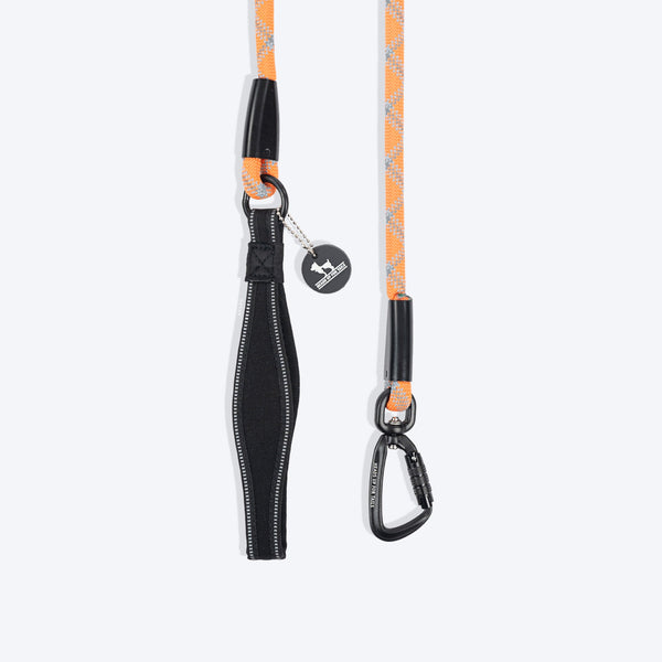 HUFT Xplorers Rope Leash for Dogs (Orange)