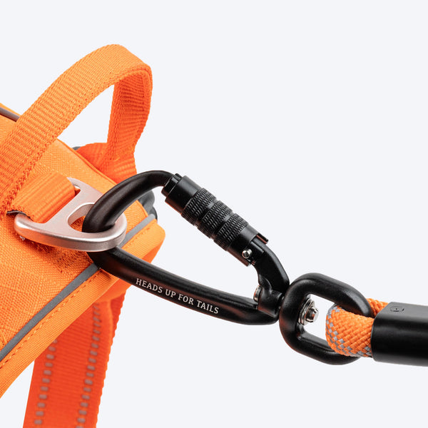HUFT Xplorers Rope Leash for Dogs (Orange)