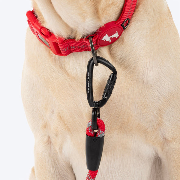HUFT Xplorers Rope Leash for Dogs (Red)