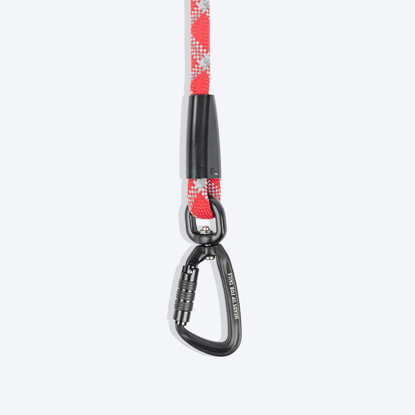 HUFT Xplorers Rope Leash for Dogs (Red)