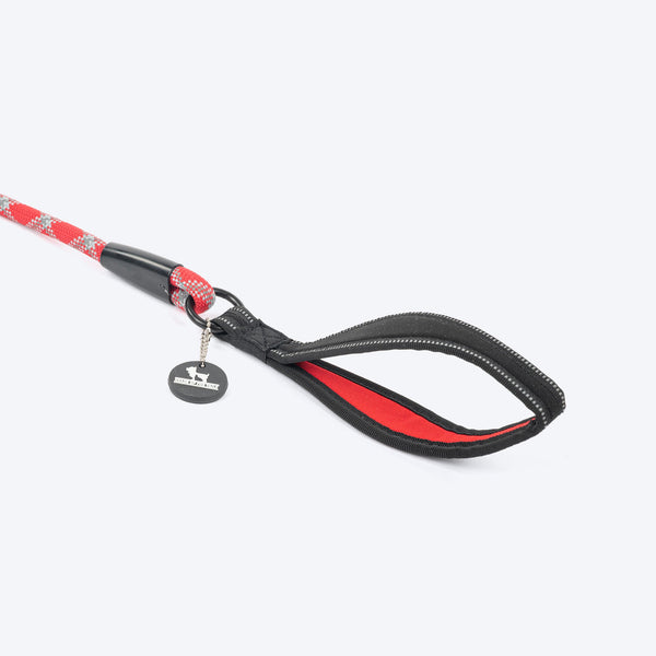 HUFT Xplorers Rope Leash for Dogs (Red)