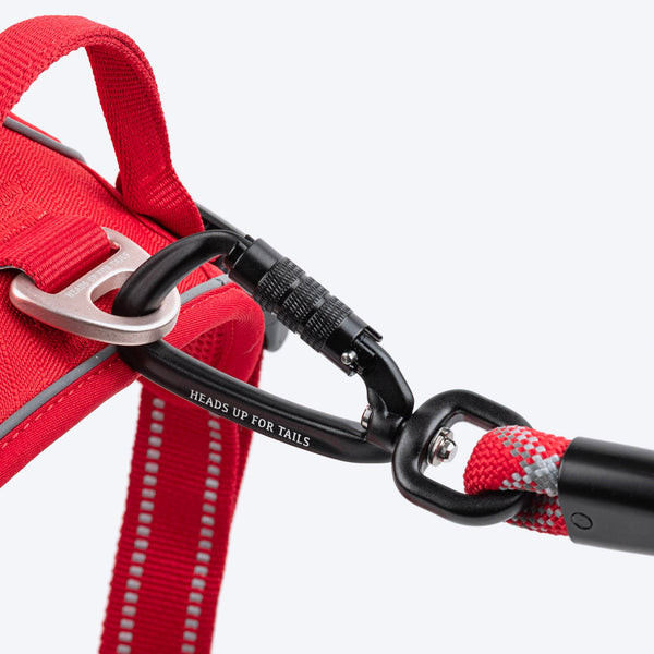 HUFT Xplorers Rope Leash for Dogs (Red)