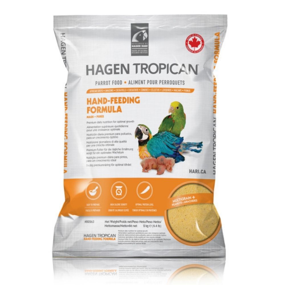 Hagen Tropican Hand Feeding Formula Bird Food (Yellow) Birds Hagen Tropican 2kg