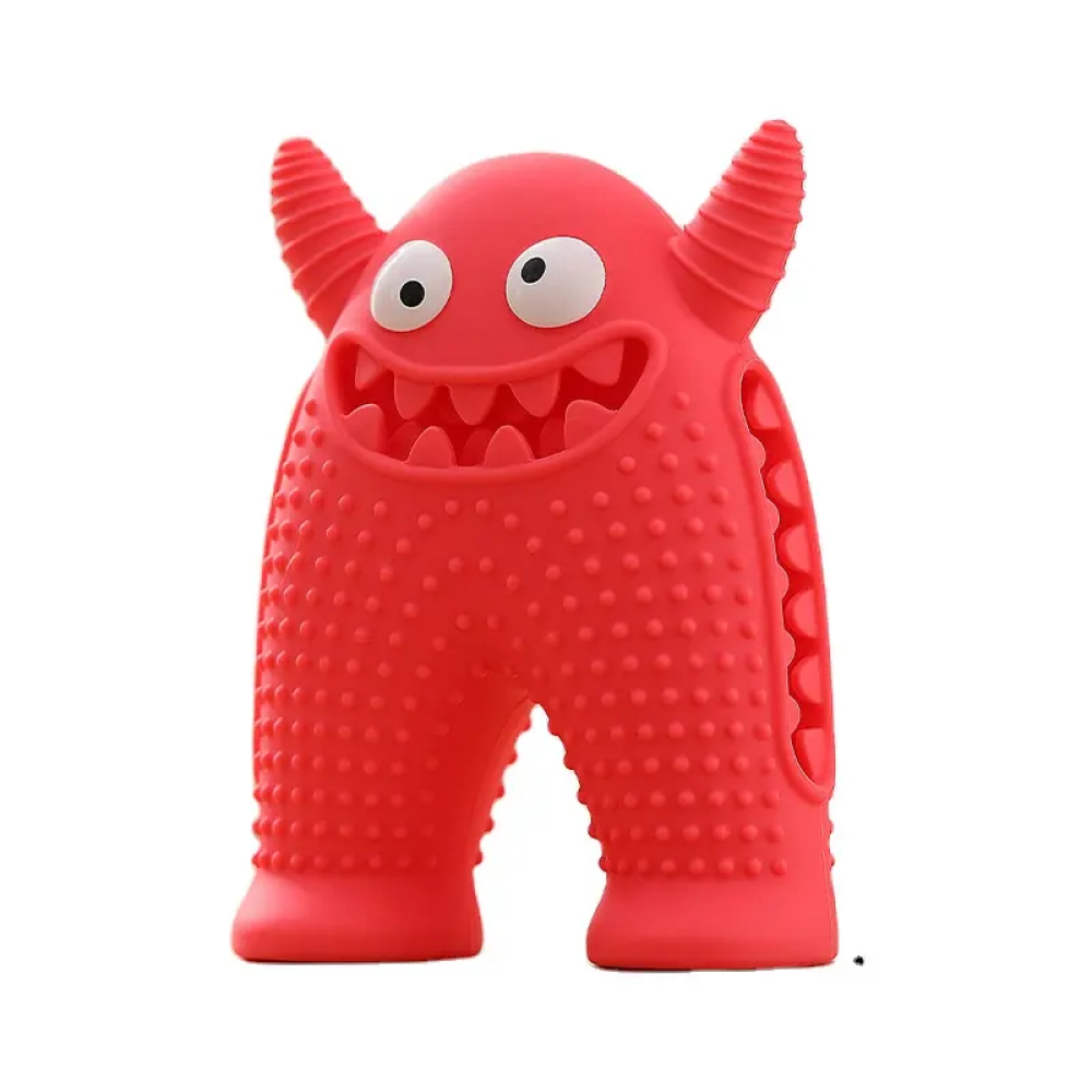 Talking Dog Club Monster Tough Rubber Toy for Dogs and Cats (Pink) Dogs-Toys Talking Dog Club Dropship 12 cm