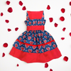Dogobow Hearty Dress for Cats and Dogs (Blue/Red)