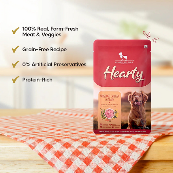 HUFT Hearty Shredded Chicken In Gravy  Dog Wet Food