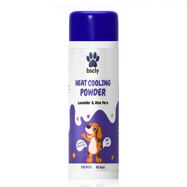 Bscly Lavender & Aloe Vera Heat Cooling Powder for Dogs