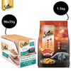 Sheba Fish with Dry Bonito Flake Premium Cat Wet Food Cats-Wet Food Sheba 96x35g + 1.5kg
