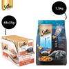 Sheba Fish with Sasami Premium Cat Wet Food Cats-Wet Food Sheba 48x35g + 1.5kg