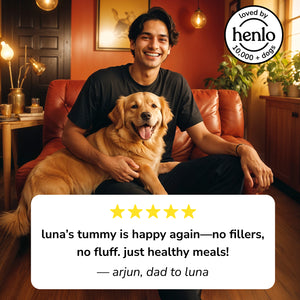 Henlo Chicken & Vegetable Baked Puppy Dog Dry Food | 100% Human Grade Ingredients