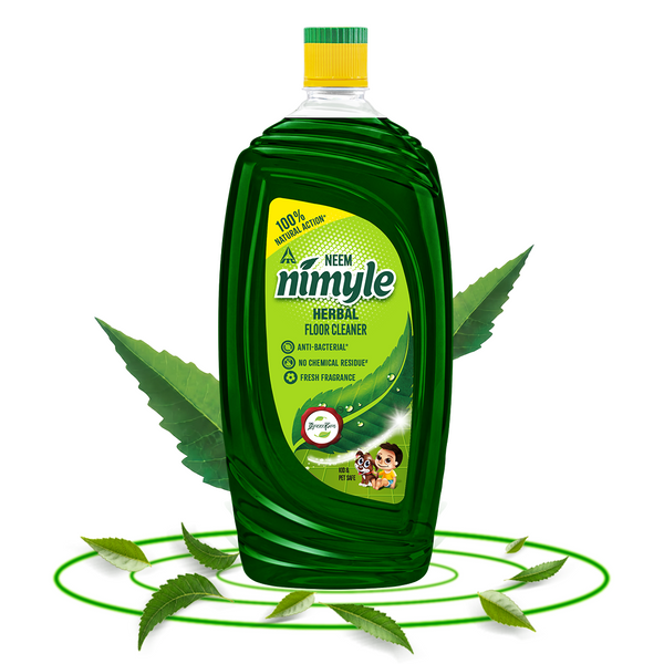 Nimyle Neem Herbal Based 99.9% Anti Bacterial Liquid Floor/Surface Cleaner for Kids & Pets