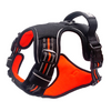 M Pets Water Resistant 3buckle Hiking Harness for Dogs (Orange) Dogs-Collar, Leashes, harnesses M Pets XL