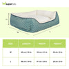 Pawpourri Polka Dot Cuddler Bed for Dogs and Cats (Teal)