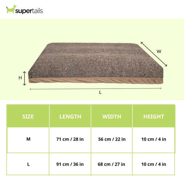 Pawpourri Premium Market Knife Edge Bed for Dogs (Brown)