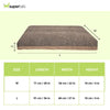 Pawpourri Premium Market Knife Edge Bed for Dogs (Brown)