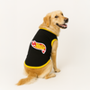 PawsIndia Hottie Printed with Ribbed Sleeves TShirt for Dogs (Black) Dogs-Clothing & Accessories Pawsindia Dropship M