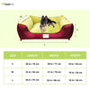 House of Furry Turkish Velvet Bolster Rosa Bed for Dogs and Cats (Multicolor) Both-Bedding, Mats & Travel Supplies House of Furry Dropship