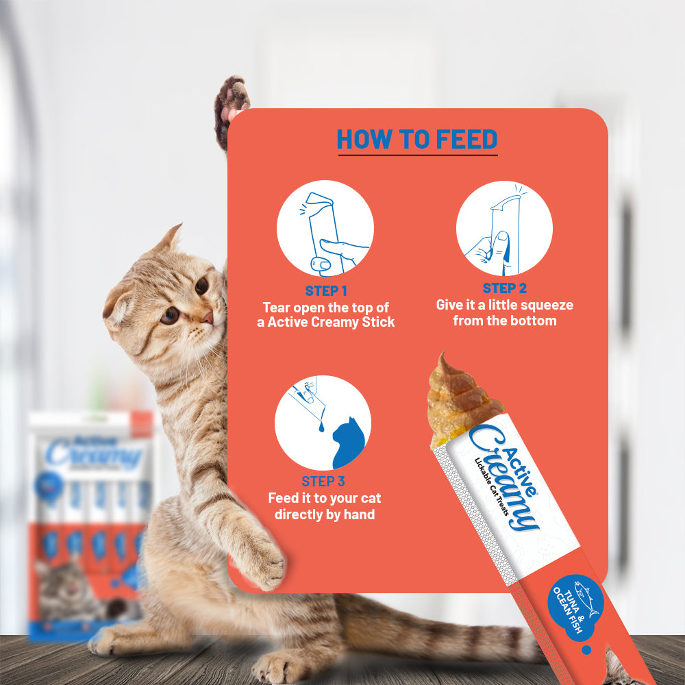 Active Lickable Tuna & Ocean Fish Creamy Cat Treats (Buy 1 Get 1) Cats-Treats & Others Active