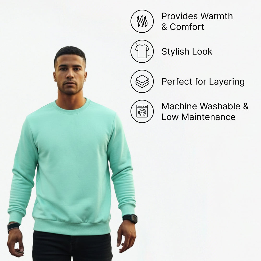 Furriends Forever Sweatshirt For Men & Women(Mint Green) Pet Parent-Clothing & Accessories Skatrs