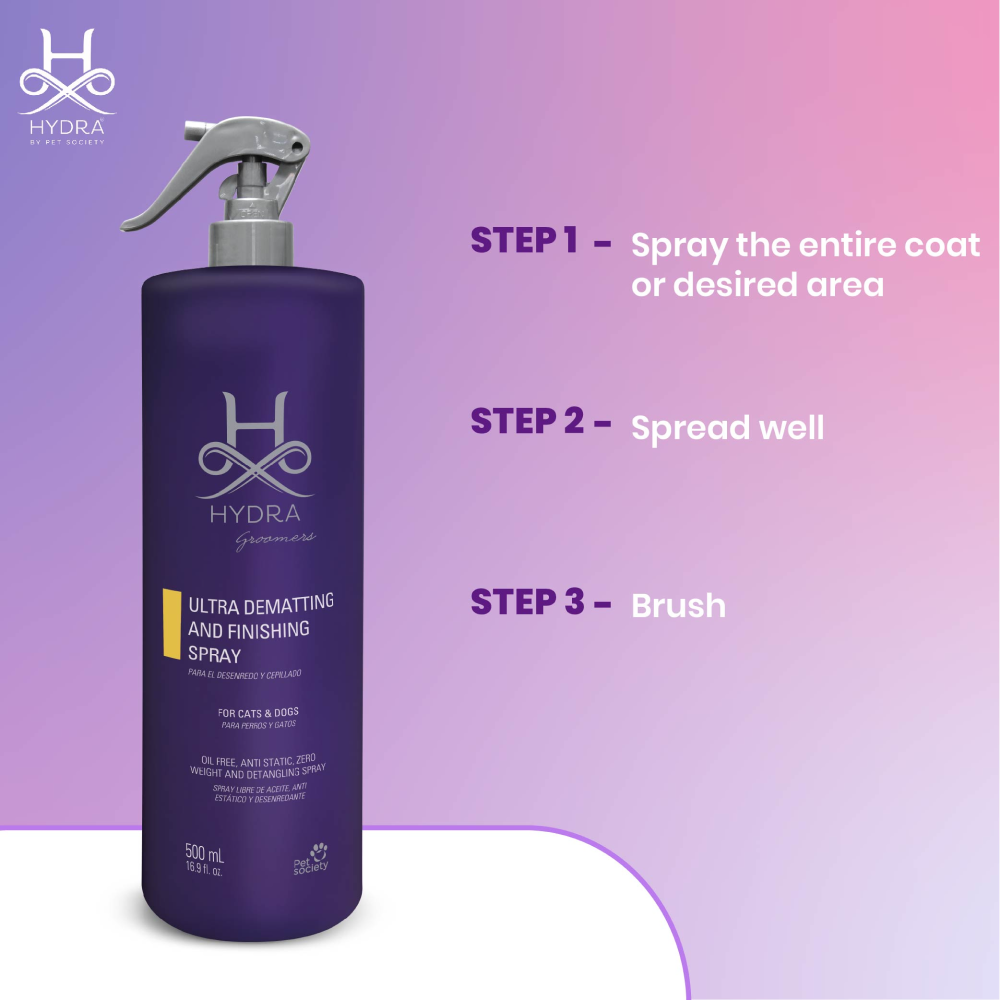 Hydra Groomers Ultra Dematting & Finishing Spray for Dogs and Cats Both-Grooming Supplies Hydra Groomers