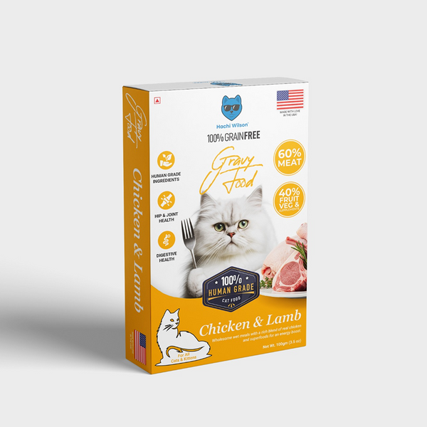 Hachi Wilson Premium Chicken and Lamb Gravy Cat Wet Food