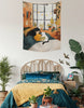 EverythingBoho Dreamy Reader & Cat Tapestry Wall Art Pet Parent-Gifting & Merch EverythingBoho Dropship