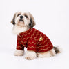 15 Furries Jashn Crimson Sherwani for Dogs (Red/Gold) Dogs-Clothing & Accessories 15 Furries Dropship