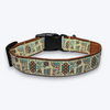 Aramesh Sultan Paws Adjustable Collar for Dogs (Brown and Cream) Dogs-Collar, Leashes, harnesses Aramesh Dropship