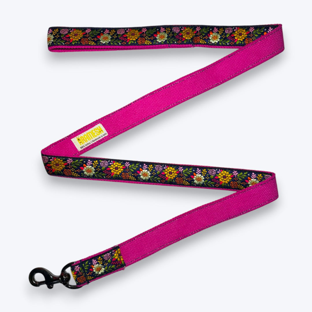 Aramesh Coastal Bloom Leash for Dogs (Pink and Navy Blue) Dogs-Collar, Leashes, harnesses Aramesh Dropship
