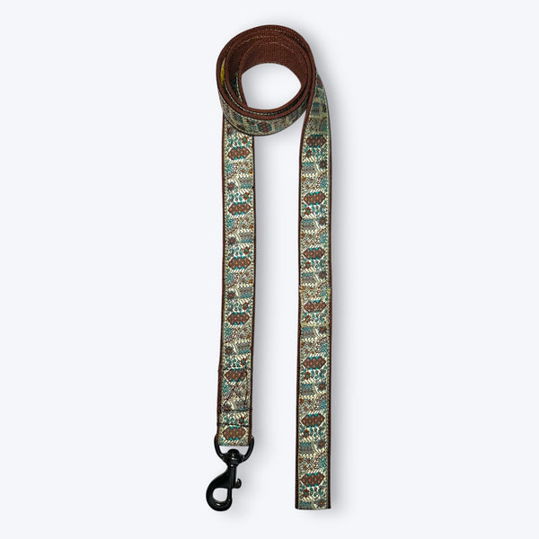 Aramesh Sultan Paws Leash for Dogs (Brown and Cream)