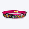 Aramesh Coastal Bloom Martingale Collar for Dogs (Pink and Navy Blue) Dogs-Collar, Leashes, harnesses Aramesh Dropship S