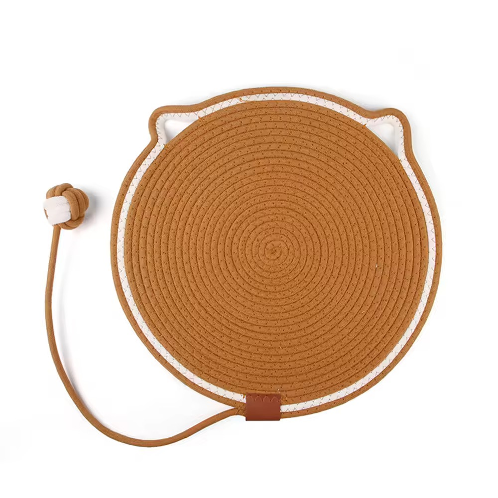 Talking Dog Club Rope Scratcher Mat for Cats Cats-Toys Talking Dog Club Dropship 20x16in