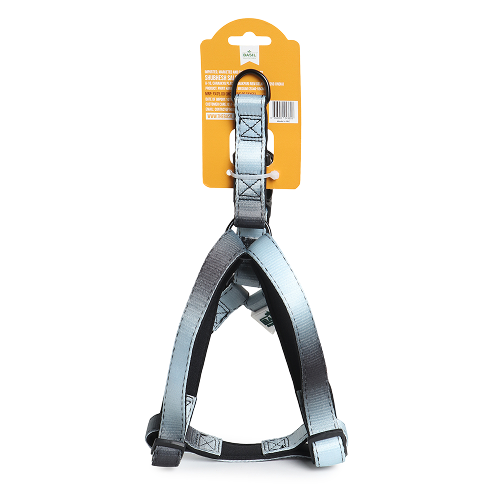 Basil Padded Adjustable Harness for Dogs (Black/Grey)