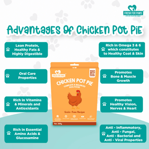 Fresh For Paws Chicken Pot Pie Wet Food for Cats and Dogs (300g)