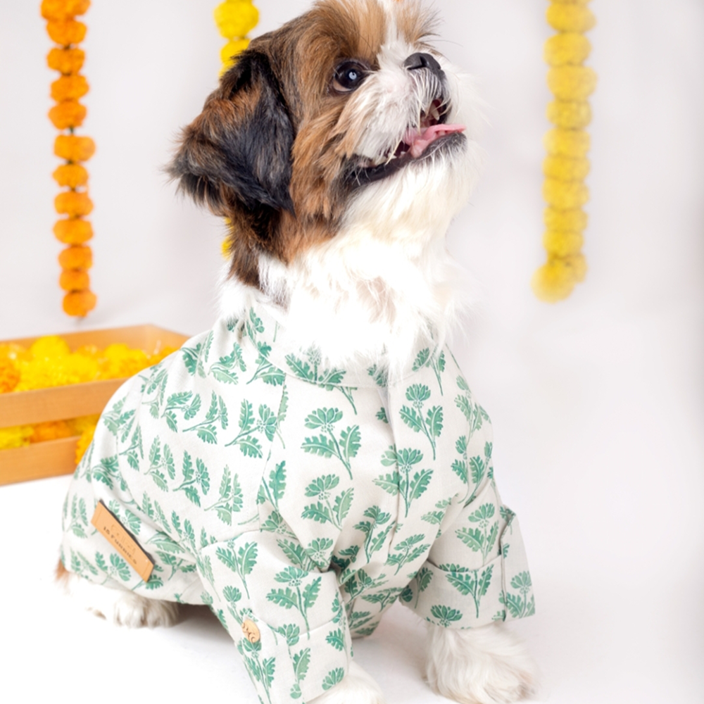 15 Furries Hariyali Kurta for Dogs Dogs-Clothing & Accessories 15 Furries Dropship