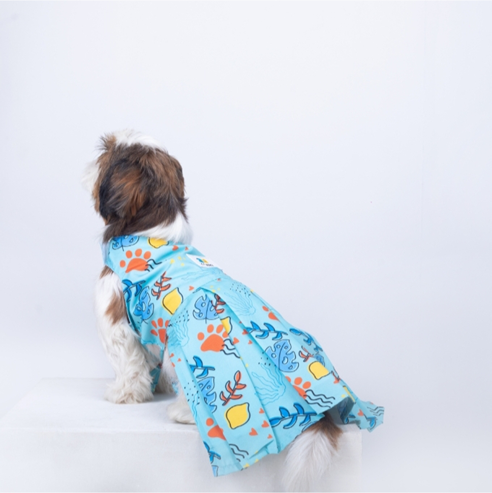 15 Furries Monstera Tropical Dress for Dogs Dogs-Clothing & Accessories 15 Furries Dropship