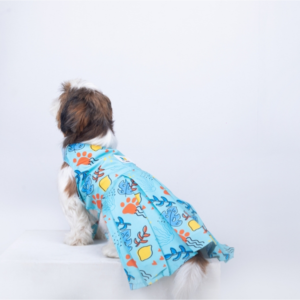 15 Furries Monstera Tropical Dress for Dogs