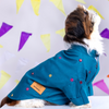 15 Furries Mirrorwork Kurta for Dogs (Teal Blue) Dogs-Clothing & Accessories 15 Furries Dropship