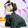 15 Furries Mirrorwork Kurta for Dogs (Hunter Green) Dogs-Clothing & Accessories 15 Furries Dropship M